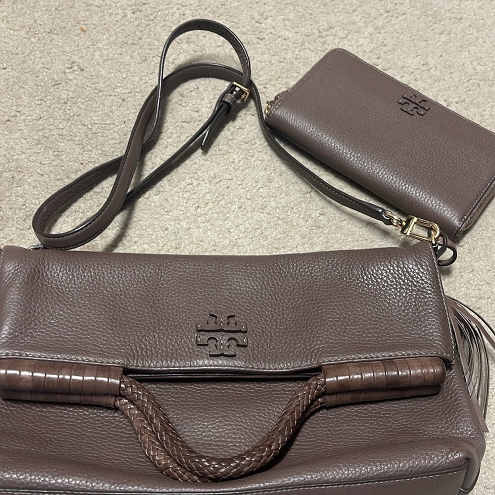 Tory Burch Handbag with matching wallet